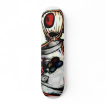 Spray skateboards
