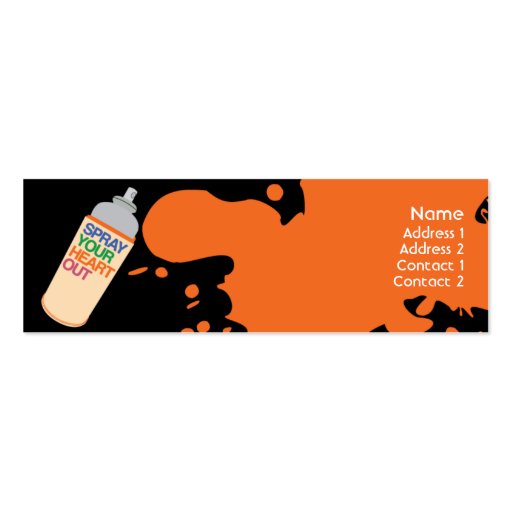 Spray - Skinny Business Card Templates