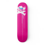 Spray Swede Drips - Magenta / Cyan Custom Skateboard