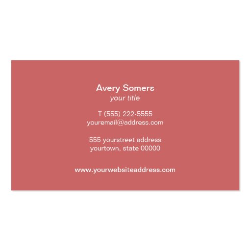 Spray Tanning Gold and Linen Look Business Card (back side)
