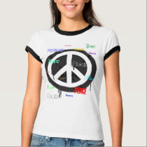 Spraypainted Peace Sign Tee t-shirts