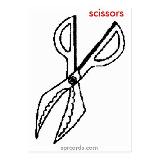 sprcards-scissorscard business card template (front side)