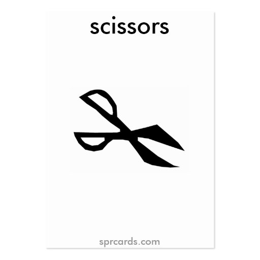 sprcards-scissorscard business card templates (front side)