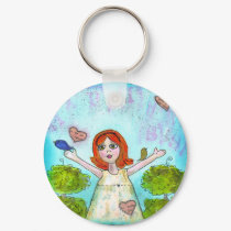 Spread Happiness Keychain