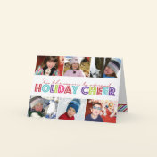 Spread Holiday Cheer 6 Photo Folded Christmas Card