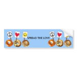 spread the love bumper stickers