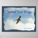 Spread Your Wings - Seagull Poster zazzle_print
