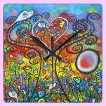 Spreading Love and Peace Wall Clock wall clocks