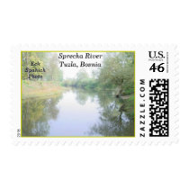 Sprecha River Tuzla, Bosnia, Eck Spahich Photo Postage Stamps