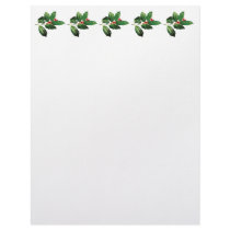 Sprig of Holly letterhead by SusanSavad Sprig of Holly letterhead