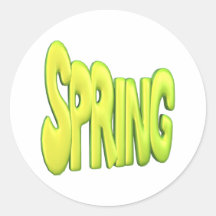 Spring 1 round stickers