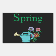 Spring 8 rectangle stickers