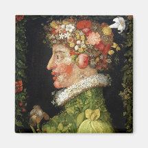 Spring, a series depicting the four seasons refrigerator magnets
