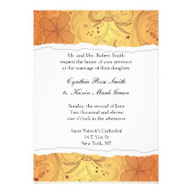 Spring Abstract Wedding Invitation