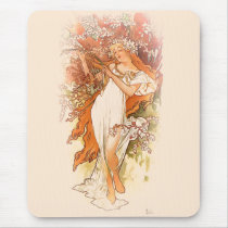 Spring - Alphonse Mucha Art Nouveau Usepads