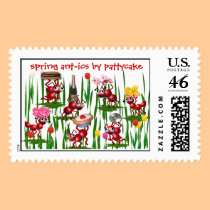 spring ant-ics stamps