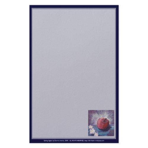 spring apple stationery
