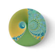 Spring Arrives - Fractal Art Pin