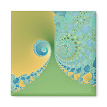Spring Arrives - Fractal Art Refrigerator Magnet
