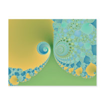 Spring Arrives - Fractal Art Postcard