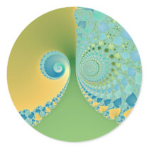 Spring Arrives - Fractal Art Stickers