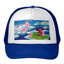Spring at the north pole trucker hat