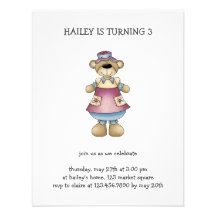Spring Bears · Plum Pinafore Custom Invitations