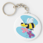 Spring Bee Sky Keychains