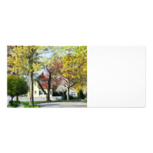 Spring Begins in the Suburbs Rack Card Design
