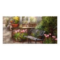 Spring - Bench - A place to retire Photo Card