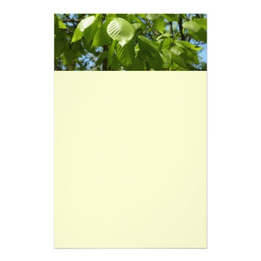 Spring Birch Leaves Stationery