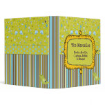 Spring Birds and Stripes Photo Binder