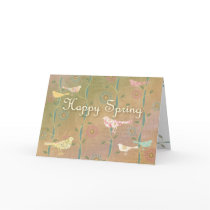 Spring Birds "Happy Spring" Card