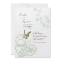 Spring Bliss (Peony) Wedding Personalized Invite