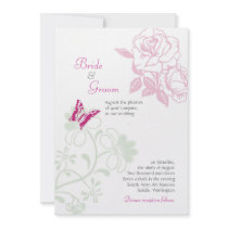 Spring Bliss (Rose) Wedding Invite