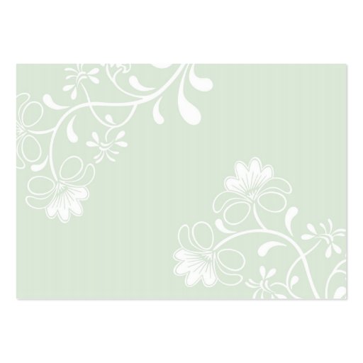 Spring Bliss (Rose) Wedding RSVP Card Business Cards (back side)
