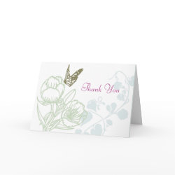 Spring Bliss (Vines) Thank You Card card