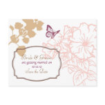Spring Bliss (Zinnia) Wedding Save the Date postcards
