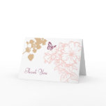 Spring Bliss (Zinnia) Wedding Thank You Greeting Card