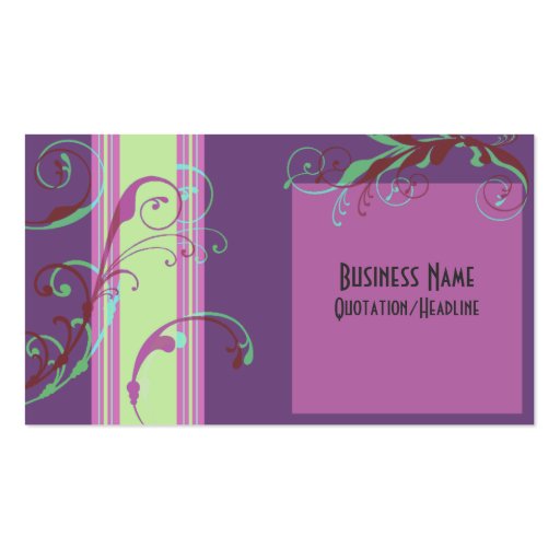 Spring Bloom Business Card (back side)