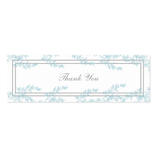 Spring Bloom Wedding Favor Gift Tag Business Card Template (front side)