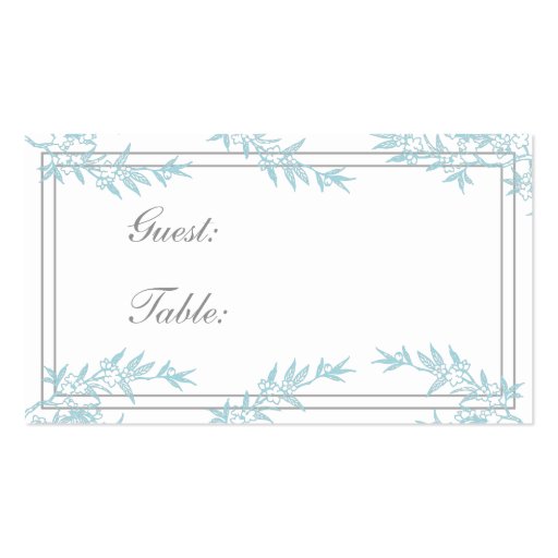 Spring Bloom Wedding Seating Cards Business Cards
