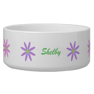 Spring Blooms: Personalized Pet Bowls petbowl