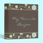 Spring Blooms Recipe Book binders