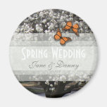 Spring Blooms Wedding Magnet