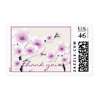 Spring Blossom Custom Thank You Postage