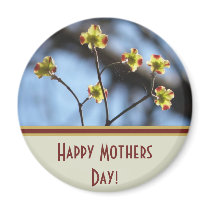 Spring Blossom, Happy Mothers Day Button magnets by KELLBELL535 Spring Blossom, Happy Mothers Day Button magnets