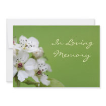 Spring Blossom Memorial Service Funeral Invitation