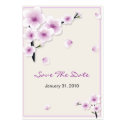 Spring Blossom Save The Date Wedding MiniCard business cards by Ruxique Spring Blossom Save The Date Wedding MiniCard business cards