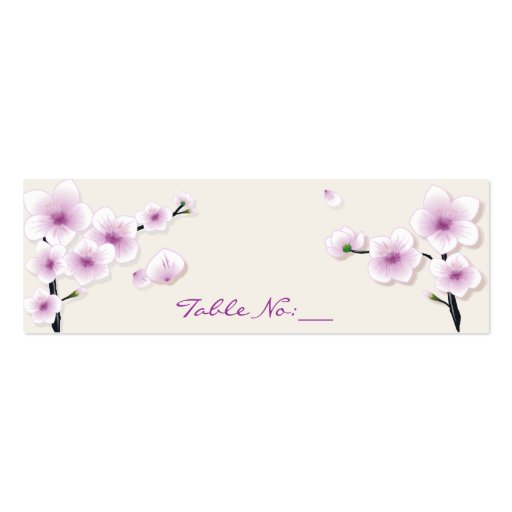 Spring Blossom Table Place Card Business Card Templates